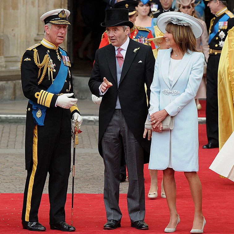 Prince Charles, Michael Middleton, and Carole Middleton