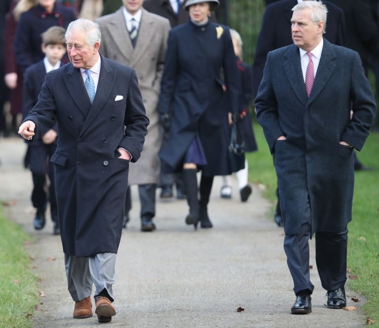 Prince Charles and Prince Andrew