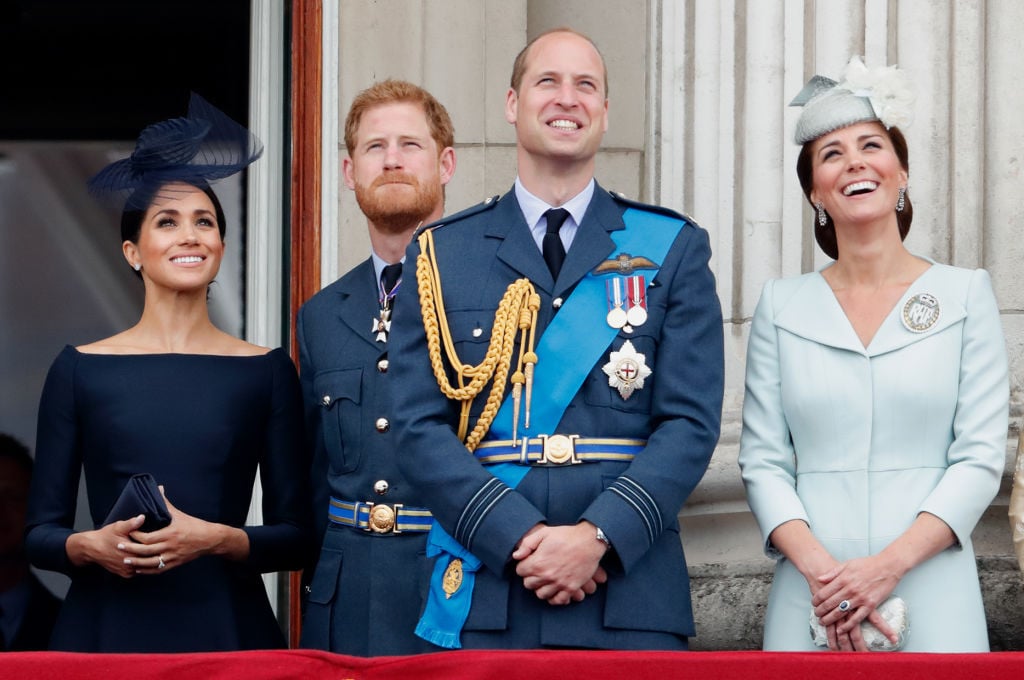 Prince William, Kate Middleton, Prince Harry, and Meghan Markle