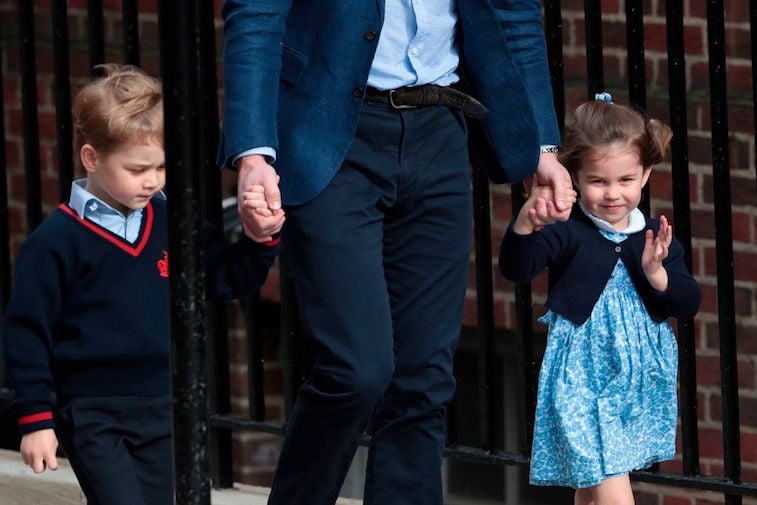 Princess Charlotte waving