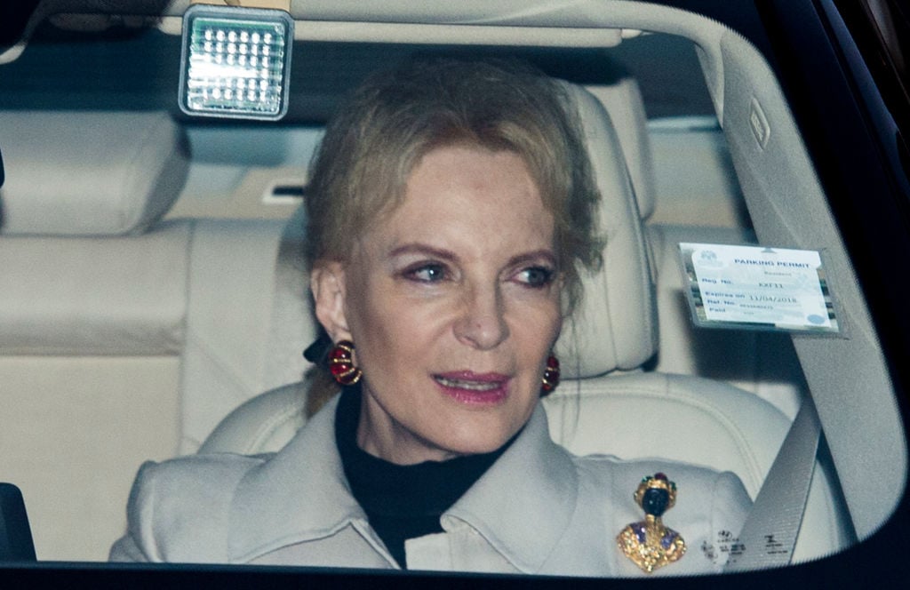 Princess Michael of Kent wearing brooch in 2017.