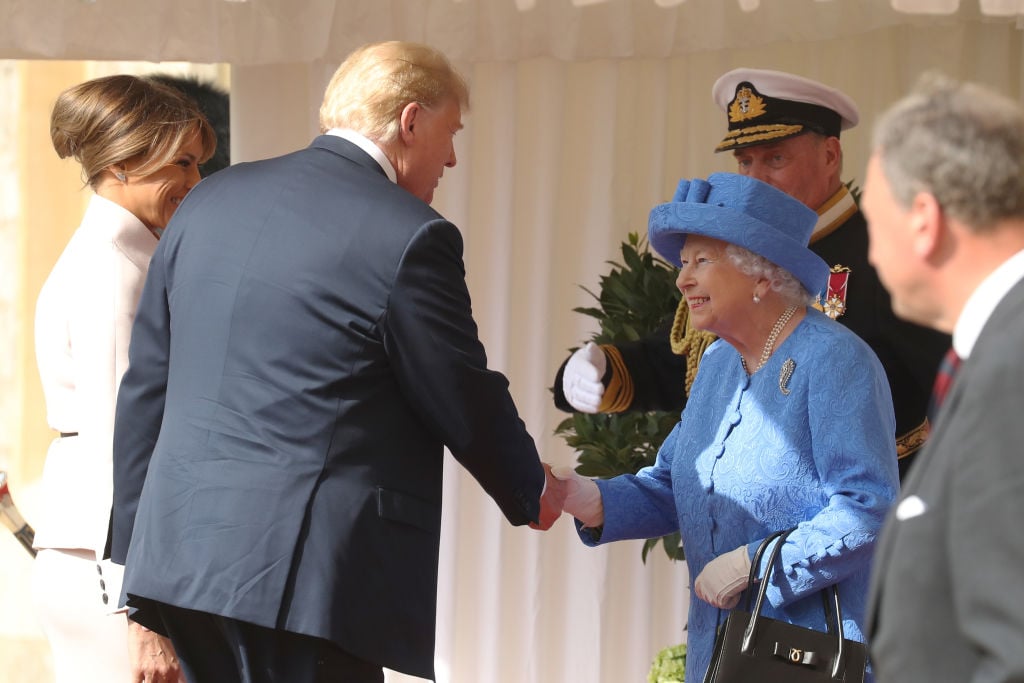 Donald Trump and the queen