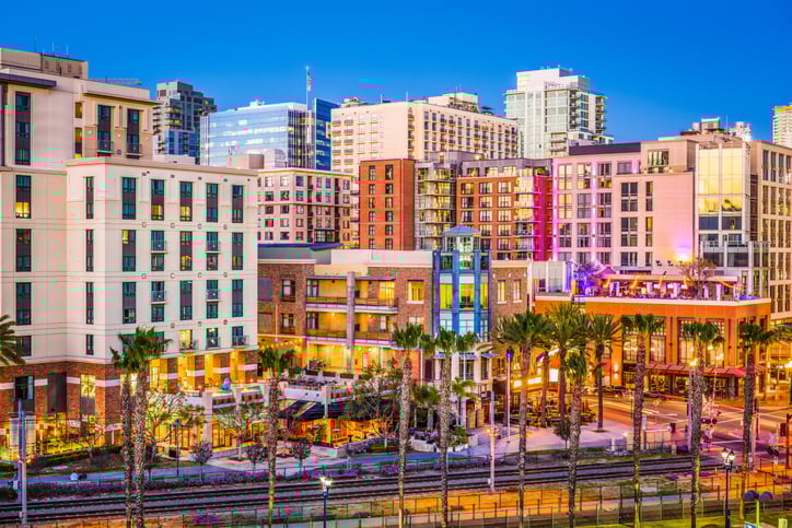 View of San Diego skyline