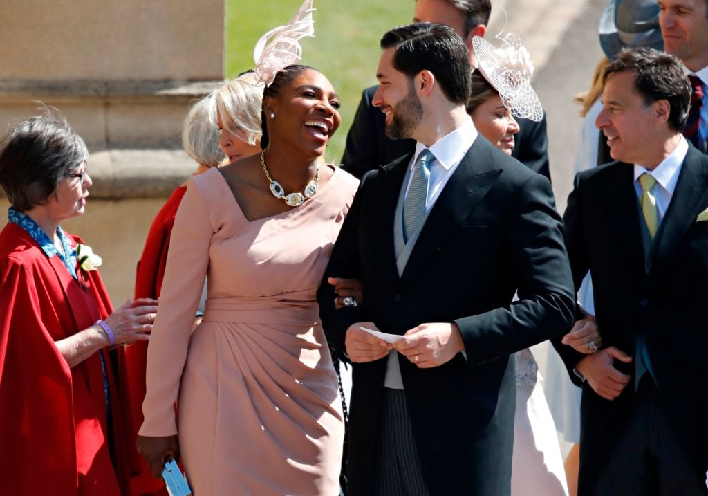 Serena Williams and Alexis Ohanian at Meghan Markle and Prince Harry's wedding.