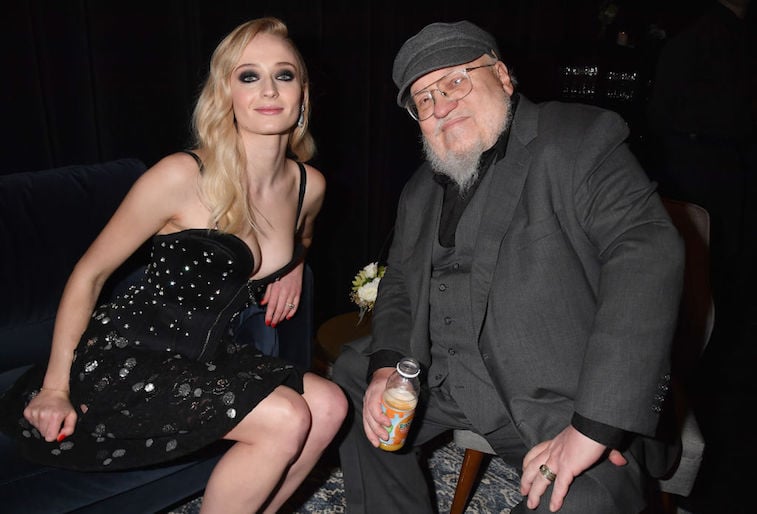 Sophie Turner and George R. R. Martin