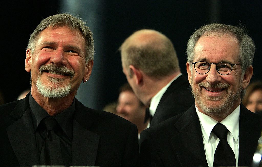 Harrison Ford and director Steven Spielberg