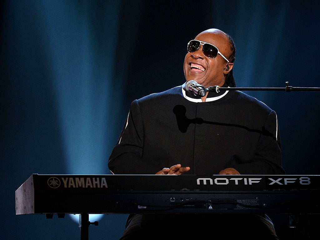 Stevie Wonder performs at the CMA awards in 2013.