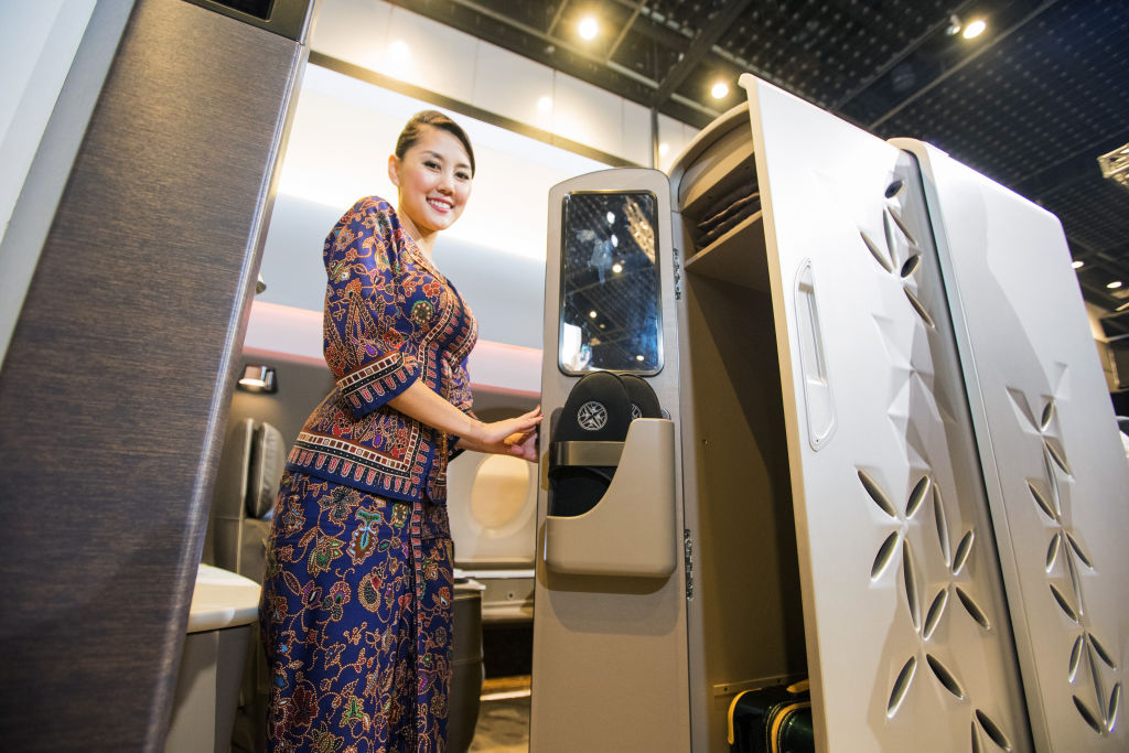 Closet mock-up for an airplane