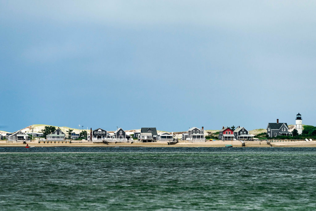 Cottages on the beach in Cape Cod