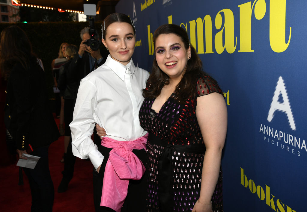 Kaitlyn Dever and Beanie Feldstein attend the LA special screening of Annapurna Pictures' Booksmart at Ace Hotel on May 13, 2019.
