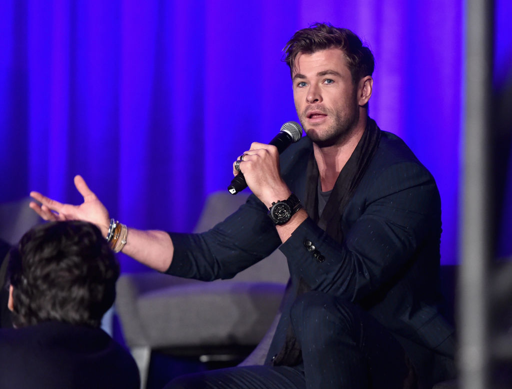 Chris Hemsworth at Marvel Studios' "Avengers: Endgame" Global Junket Press Conference