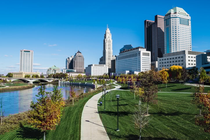 View of downtown Columbus