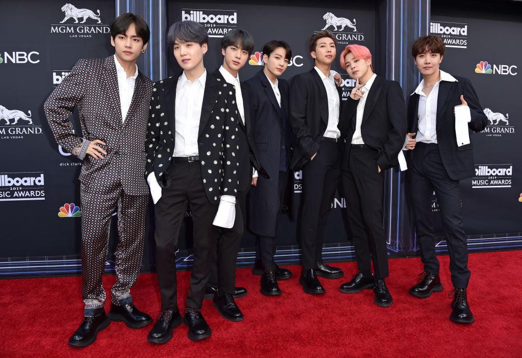 V, Suga, Jin, Jungkook, RM, Jimin and J-Hope of BTS