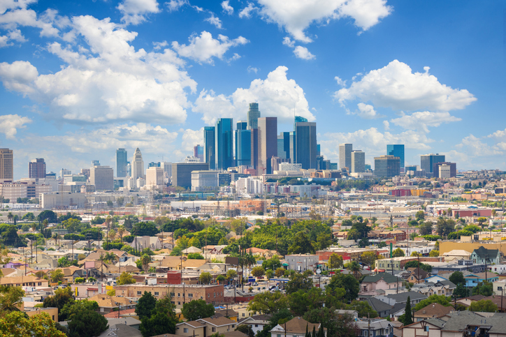 View of Los Angeles skyline