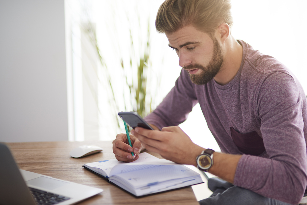 Writing in address book