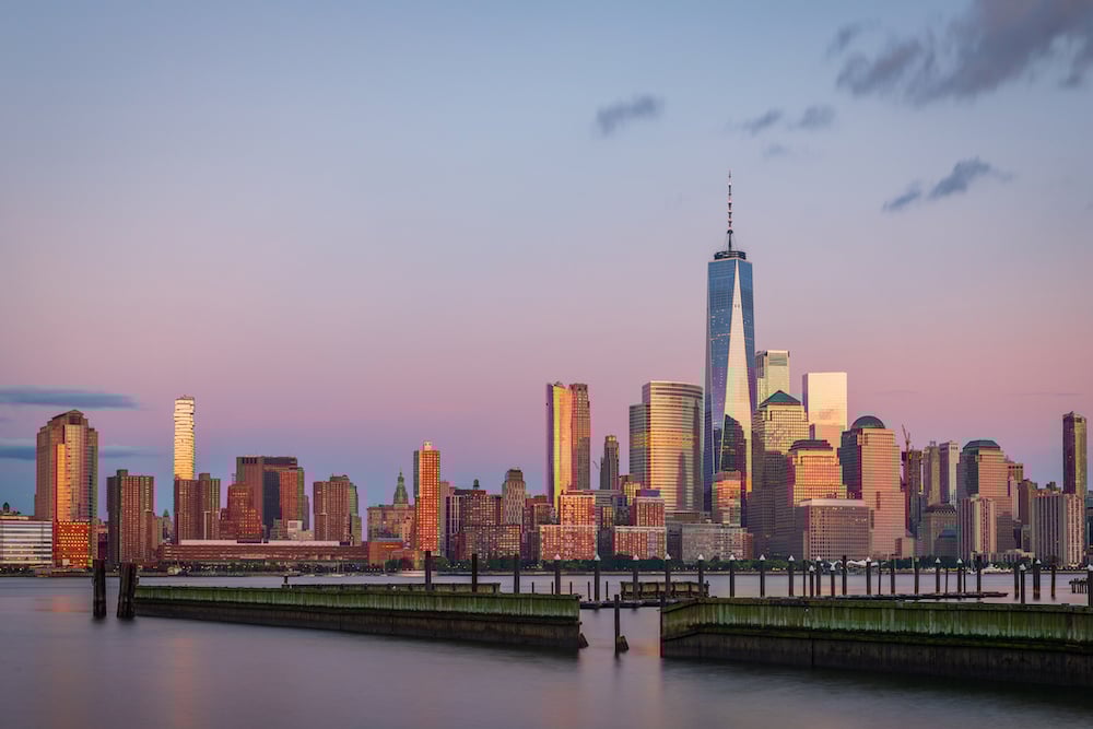 A view of Mahattan from New Jersey