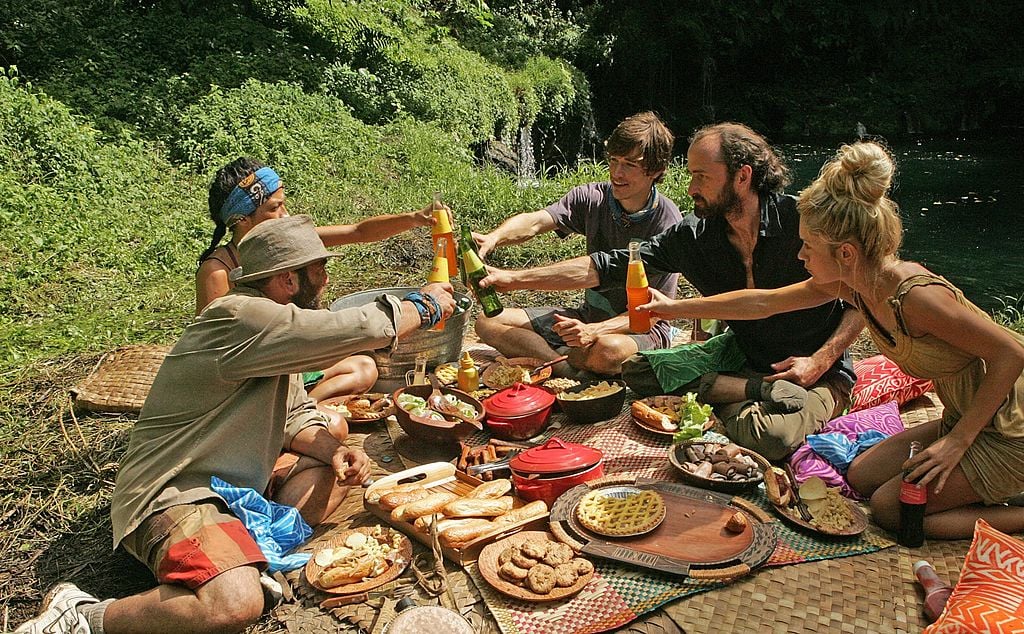 Russell Hantz, Laura Morett, Brett Clouser, Dave Ball, and Natalie White