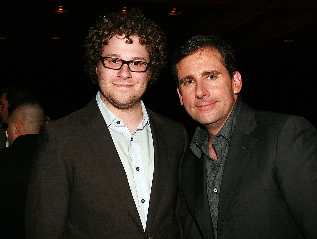 Seth Rogen and Steve Carell in 2008