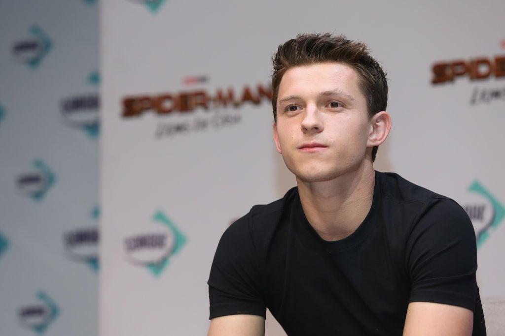 Tom Holland attends Conque 2019 to present the new film Spider-Man: Far From Home at Centro de Congresos on May 4, 2019, in Queretaro, Mexico.  