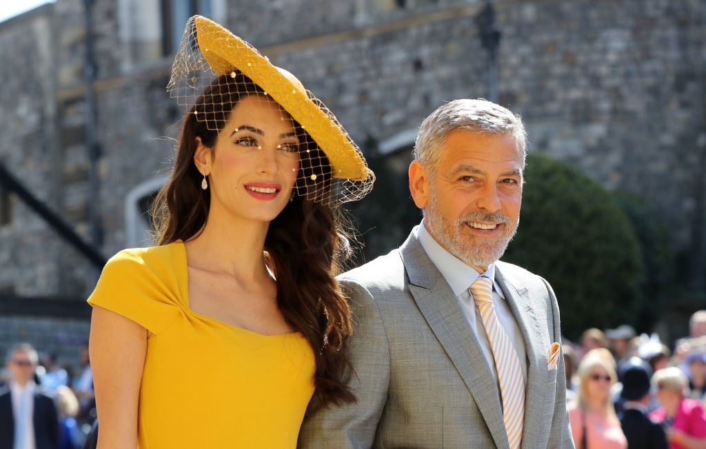 Amal and George Clooney at royal wedding