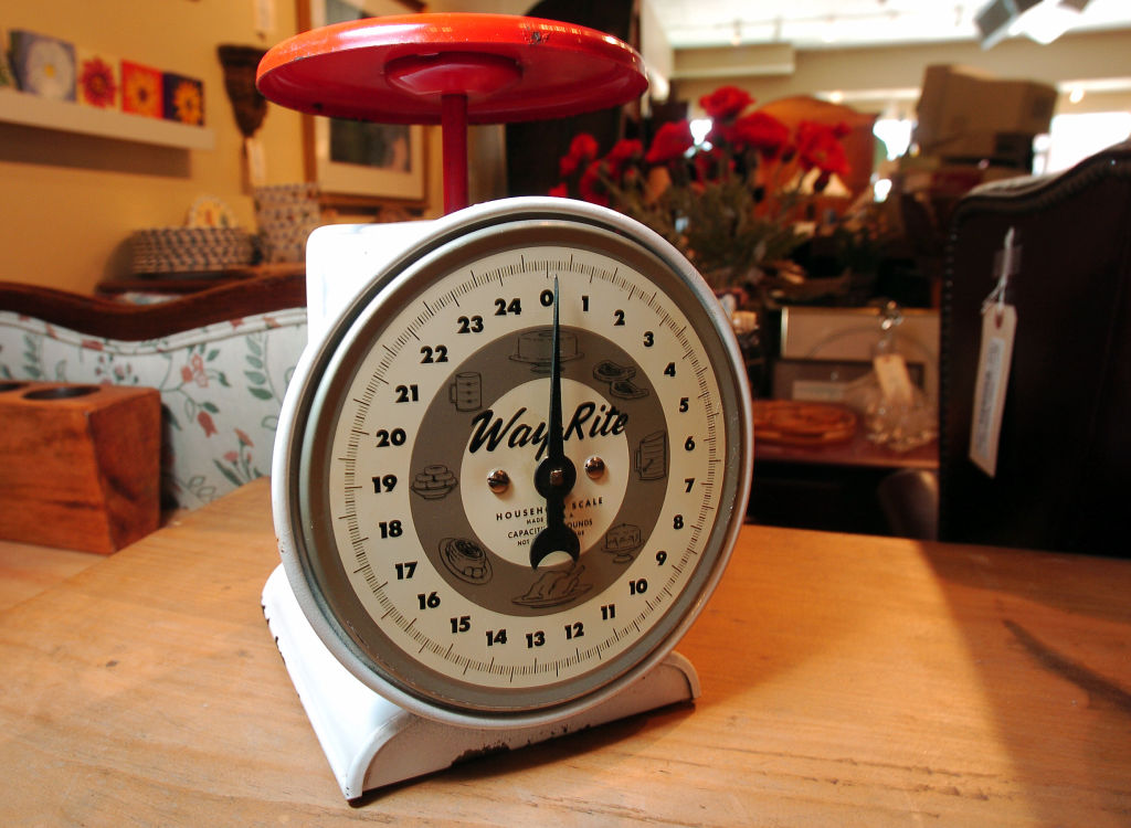 antique kitchen scale