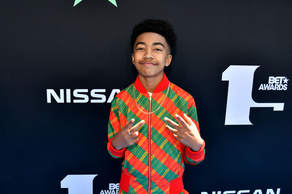 Miles Brown attends the 2019 BET Awards at Microsoft Theater on June 23, 2019, in Los Angeles, California.