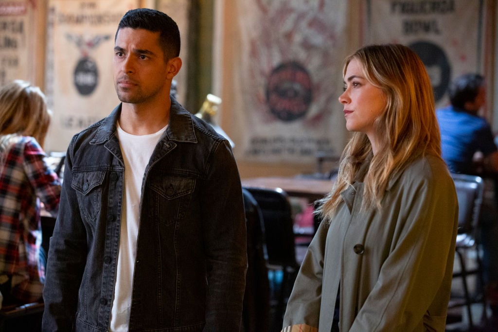 Wilmer Valderrama as NCIS Special Agent Nicholas "Nick" Torres and Emily Wickersham as NCIS Special Agent Eleanor "Ellie" Bishop | Michael Yarish/CBS via Getty Images | Michael Yarish/CBS via Getty Images