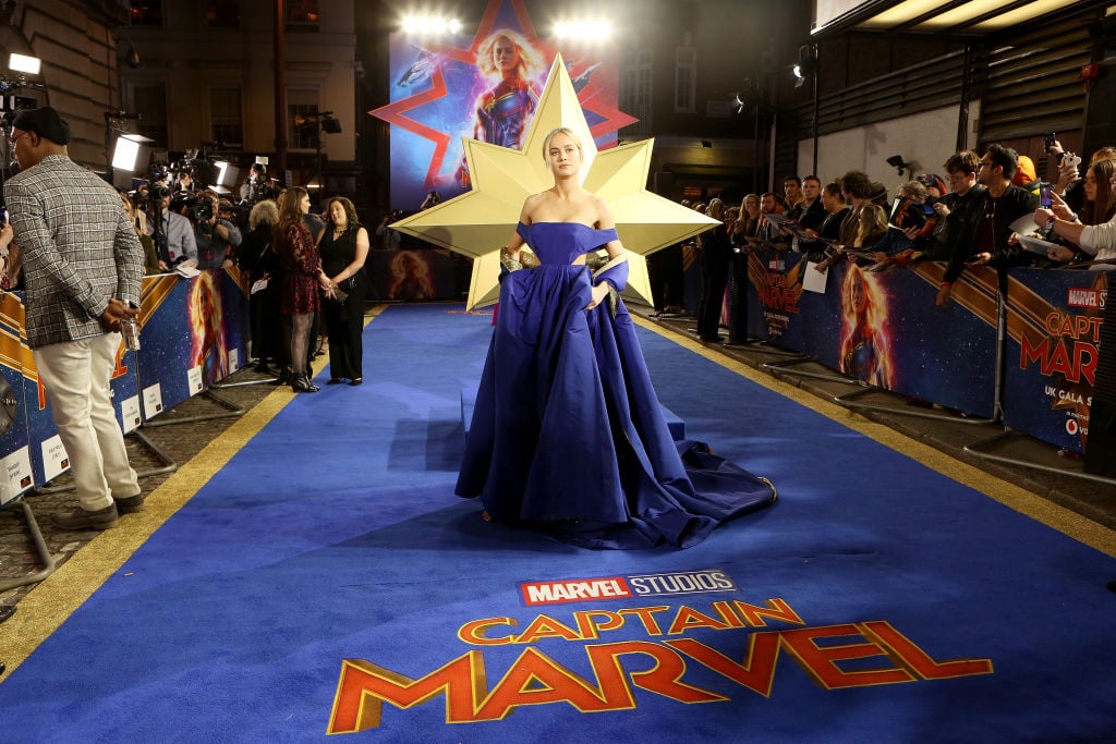 Brie Larson at the premiere of 'Captain Marvel'