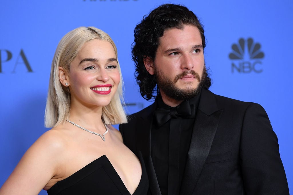 Emilia Clarke and Kit Harington