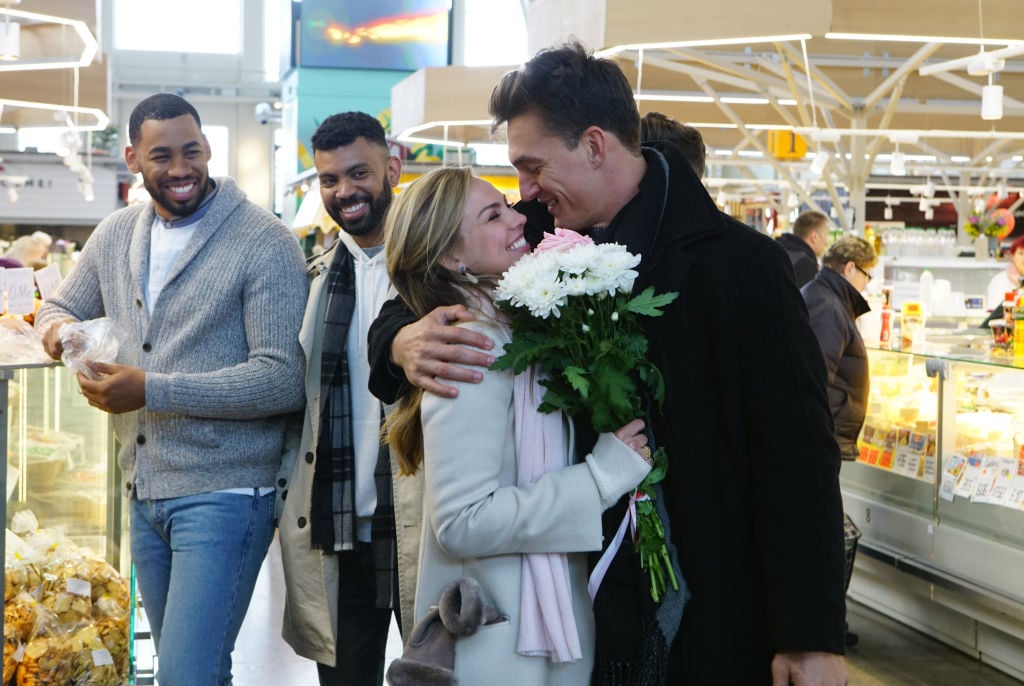 Mike, Dustin, Hannah Brown, Tyler C. on "The Bachelorette"