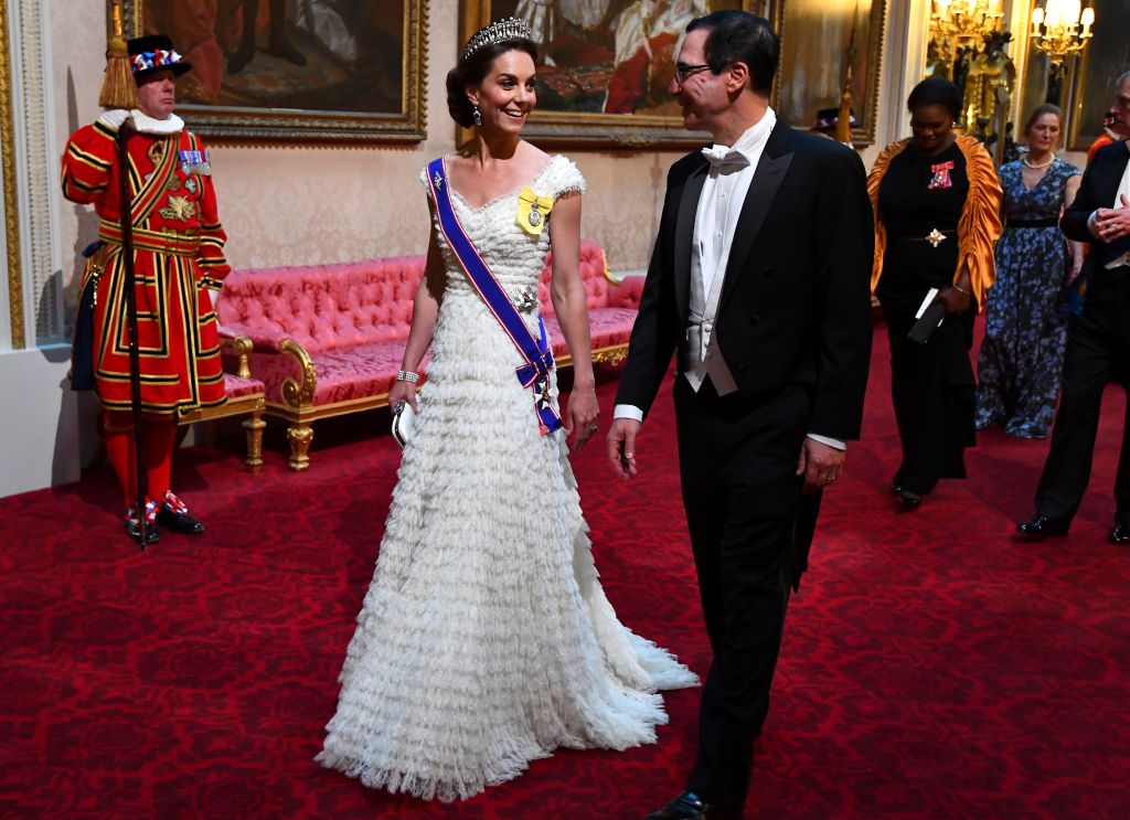 Kate Middleton and the U.S. Secretary of Treasury Steven Mnuchin