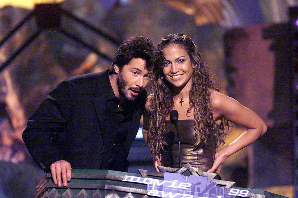 Keanu Reeves and Jennifer Lopez in 1999 