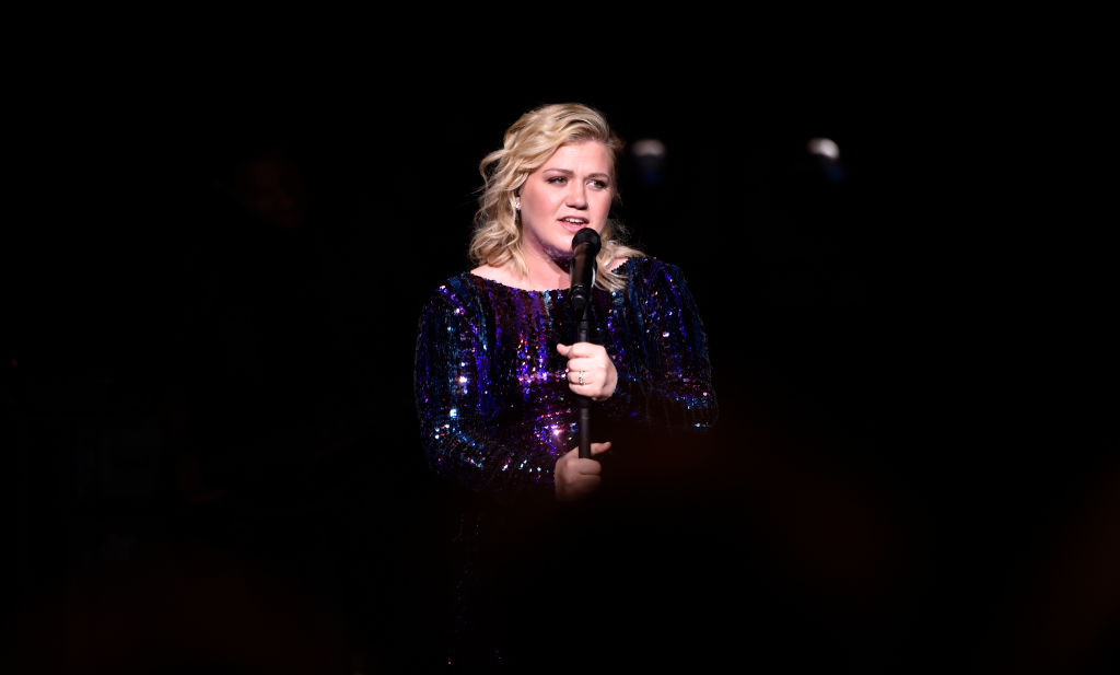 Singer/songwriter Kelly Clarkson performs at the Sands Cares INSPIRE 2019 charity concert