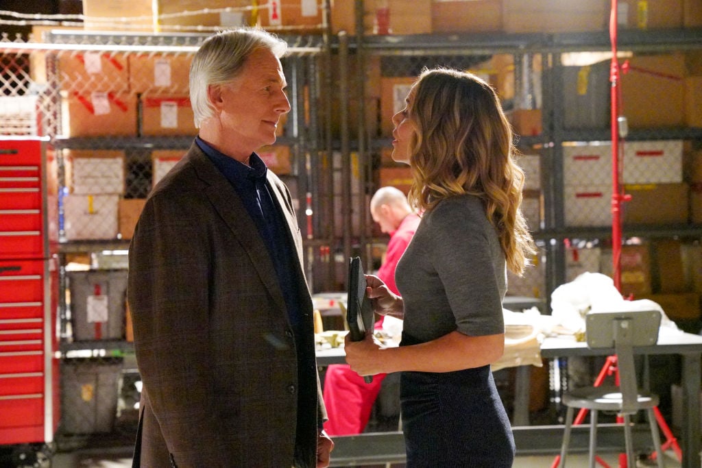 Mark Harmon and Maria Bello | Bill Inoshita/CBS via Getty Images