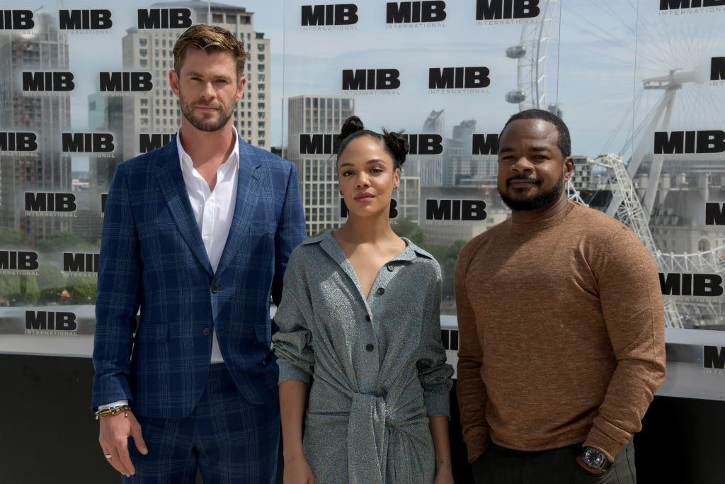 Chris Hemsworth and Tessa Thompson with Director F. Gary Gray