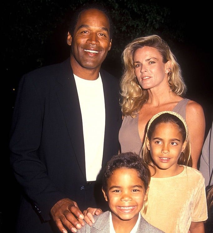 O.J. Simpson and Nicole Brown Simpson with their children Sydney and Justin