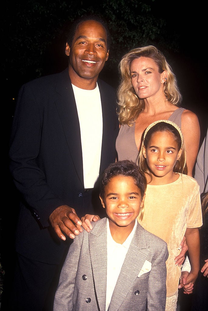O.J. Simpson and Nicole Brown Simpson with their kids Justin and Sydney
