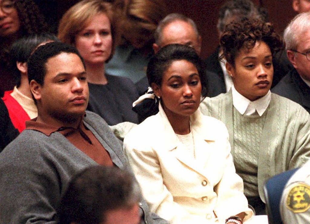 O.J. Simpson's children from his first marriage, Jason and Arnelle