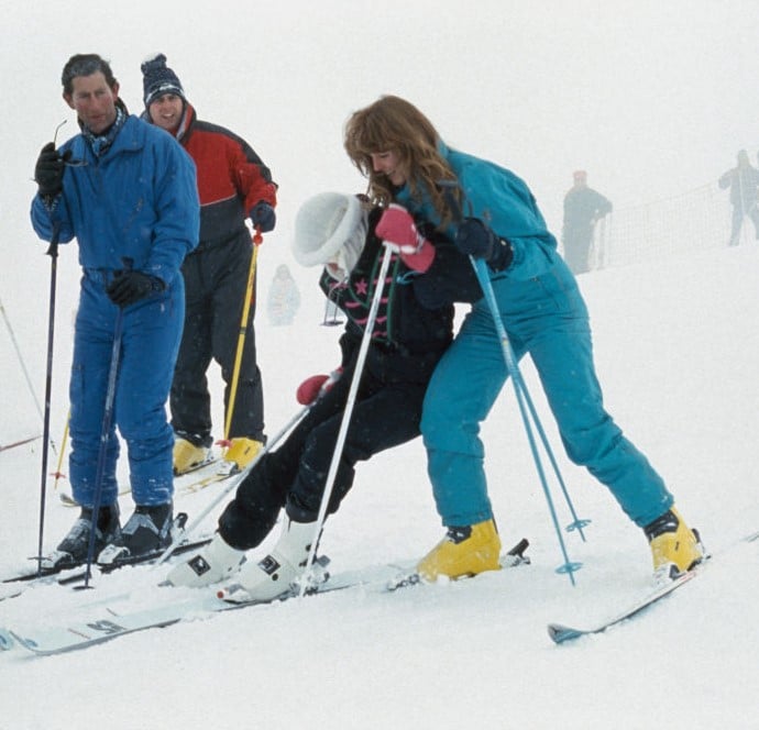 Prince Charles, Princess Diana, Sarah Ferguson, and Prince Andrew