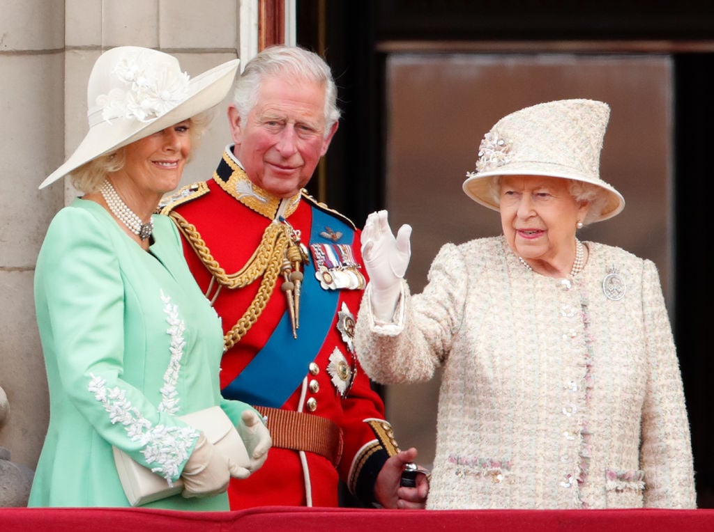 Camilla Parker Bowles, Prince Charles, and Queen Elizabeth