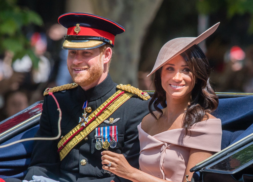 Meghan Markle and Prince Harry at Trooping the Colour 2018.