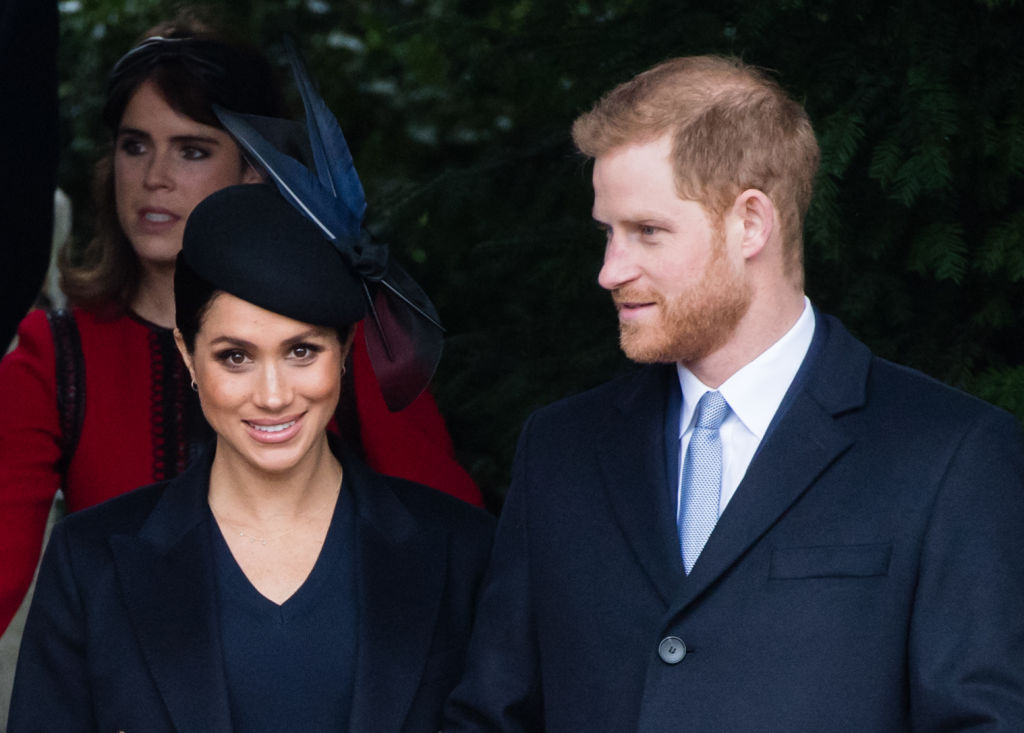 Prince Harry and Meghan Markle The Royal Family Attend Church On Christmas Day