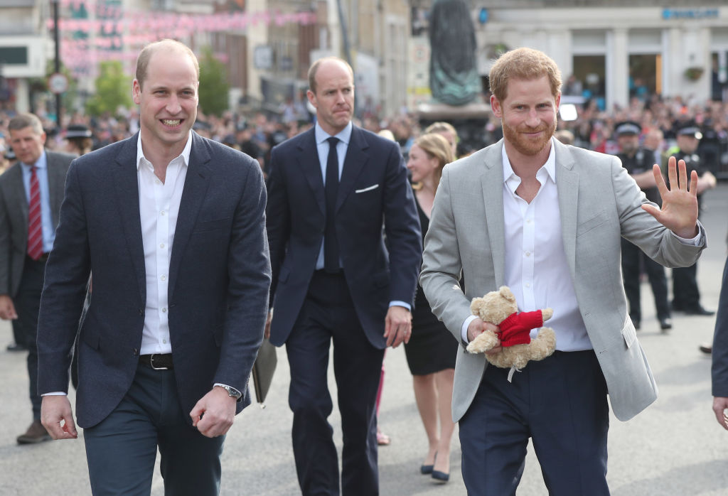 Prince Harry and Prince William at Royal wedding