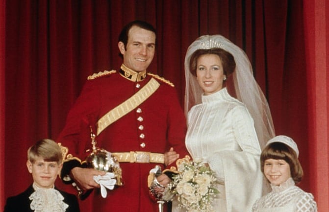 Princess Anne's wedding to Mark Phillips