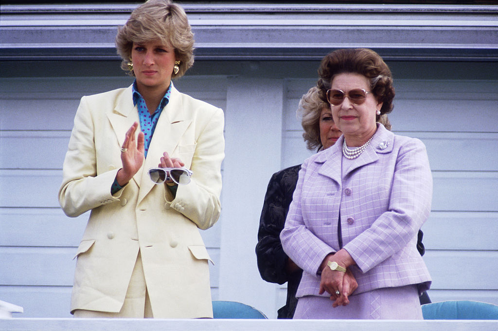 Queen Elizabeth II and Princess Diana