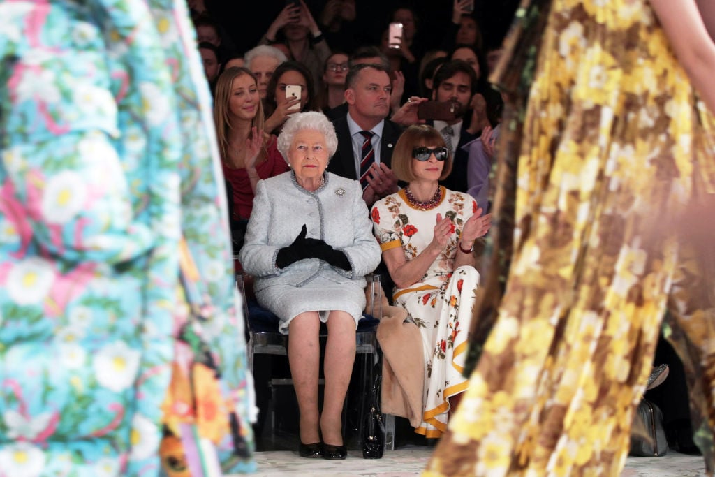 Queen Elizabeth II and Anna Wintour