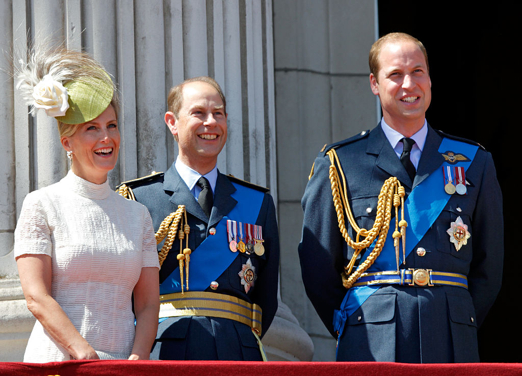 Sophie, Countess of Wessex with Prince Edward and Prince William