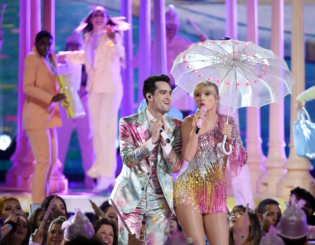 Brendon Urie of Panic! at the Disco and Taylor Swift