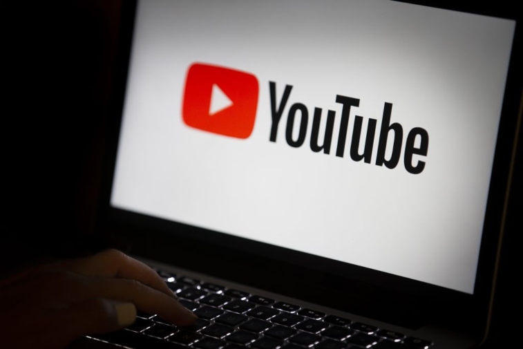 YouTube logo.