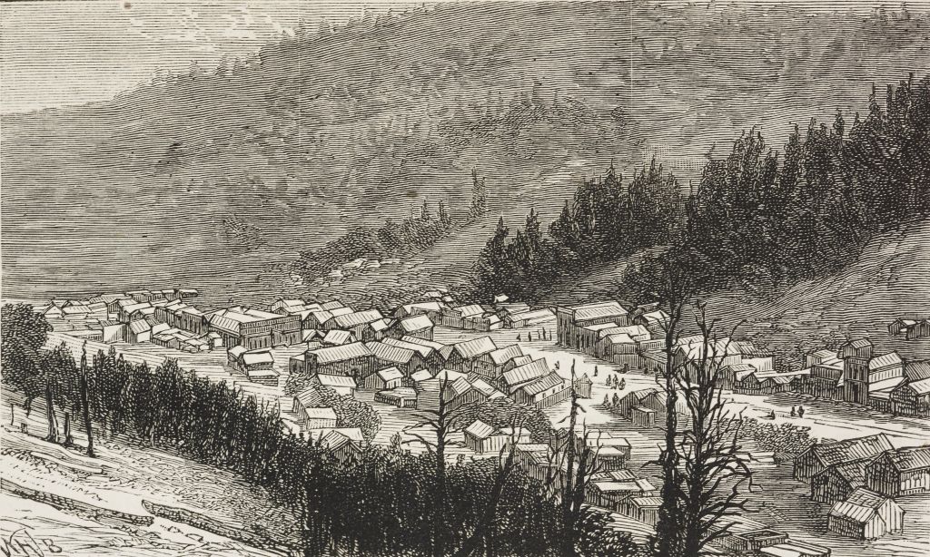 An illustration of the town of Bonanza